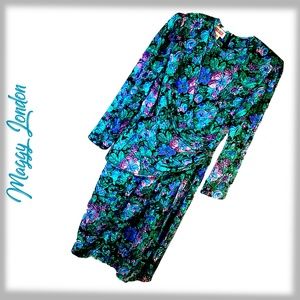 MAGGY LONDON 100% Silk Dress - 14